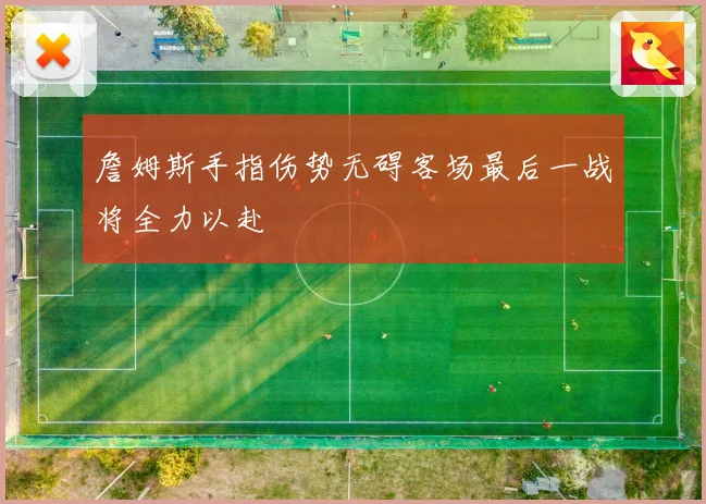 詹姆斯手指伤势无碍客场最后一战将全力以赴
